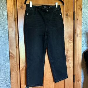 J. Jill High Rise Cropped Pants Black Denim